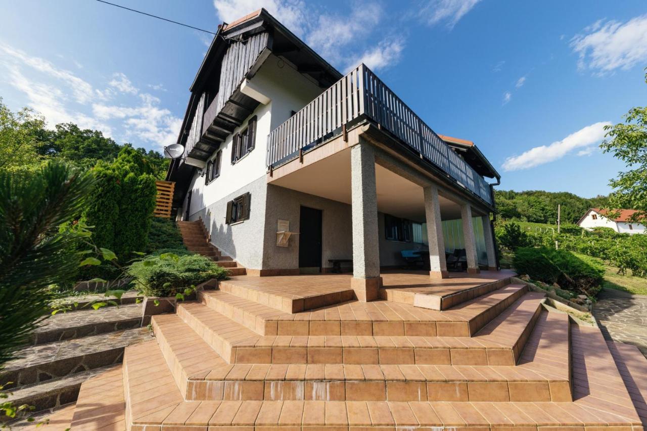Cosy Hill Home Rucman With A Breathtaking View Zgornja Pohanca Exterior foto
